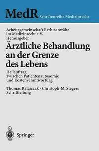 bokomslag rztliche Behandlung an der Grenze des Lebens