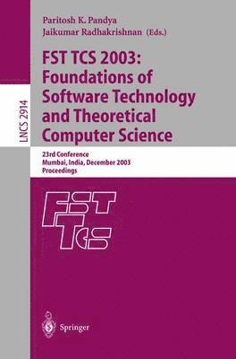 FST TCS 2003: Foundations of Software Technology and Theoretical Computer Science 1