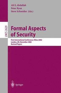 bokomslag Formal Aspects of Security