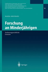 bokomslag Forschung an Minderjhrigen