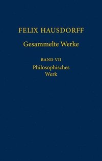 bokomslag Felix Hausdorff - Gesammelte Werke Band VII