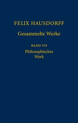 bokomslag Felix Hausdorff - Gesammelte Werke Band VII