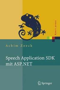 bokomslag Speech Application SDK mit ASP.NET