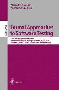 bokomslag Formal Approaches to Software Testing