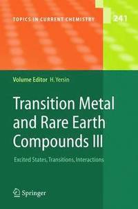 bokomslag Transition Metal and Rare Earth Compounds III