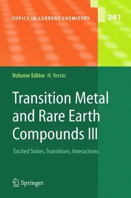 Transition Metal and Rare Earth Compounds III 1