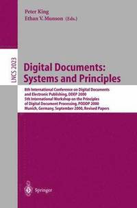 bokomslag Digital Documents: Systems and Principles