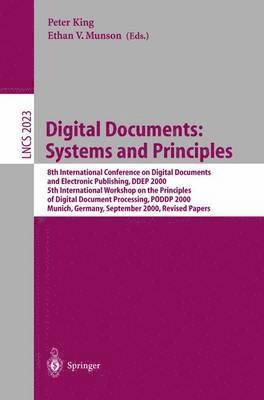 Digital Documents: Systems and Principles 1