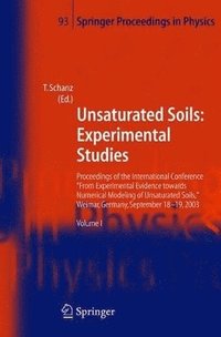 bokomslag Unsaturated Soils: Experimental Studies