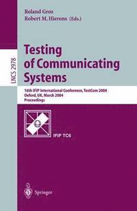 bokomslag Testing of Communicating Systems