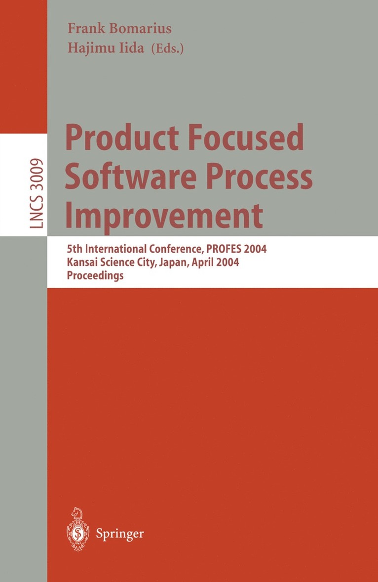 Frank Bomarius, Hajimu Iida - Product Focused Software Process Improvement, Häftad