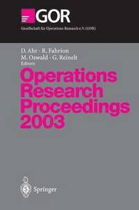 bokomslag Operations Research Proceedings 2003