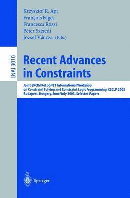 Recent Advances in Constraints 1
