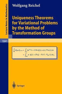 bokomslag Uniqueness Theorems for Variational Problems by the Method of Transformation Groups