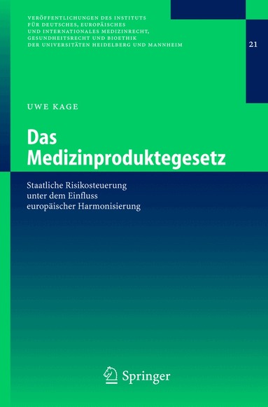 Uwe Kage - Das Medizinproduktegesetz, Häftad