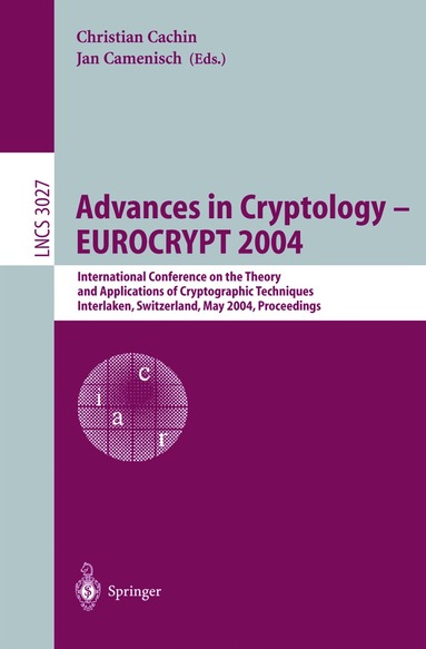 Christian Cachin, Jan Camenisch - Advances in Cryptology – EUROCRYPT 2004, Häftad
