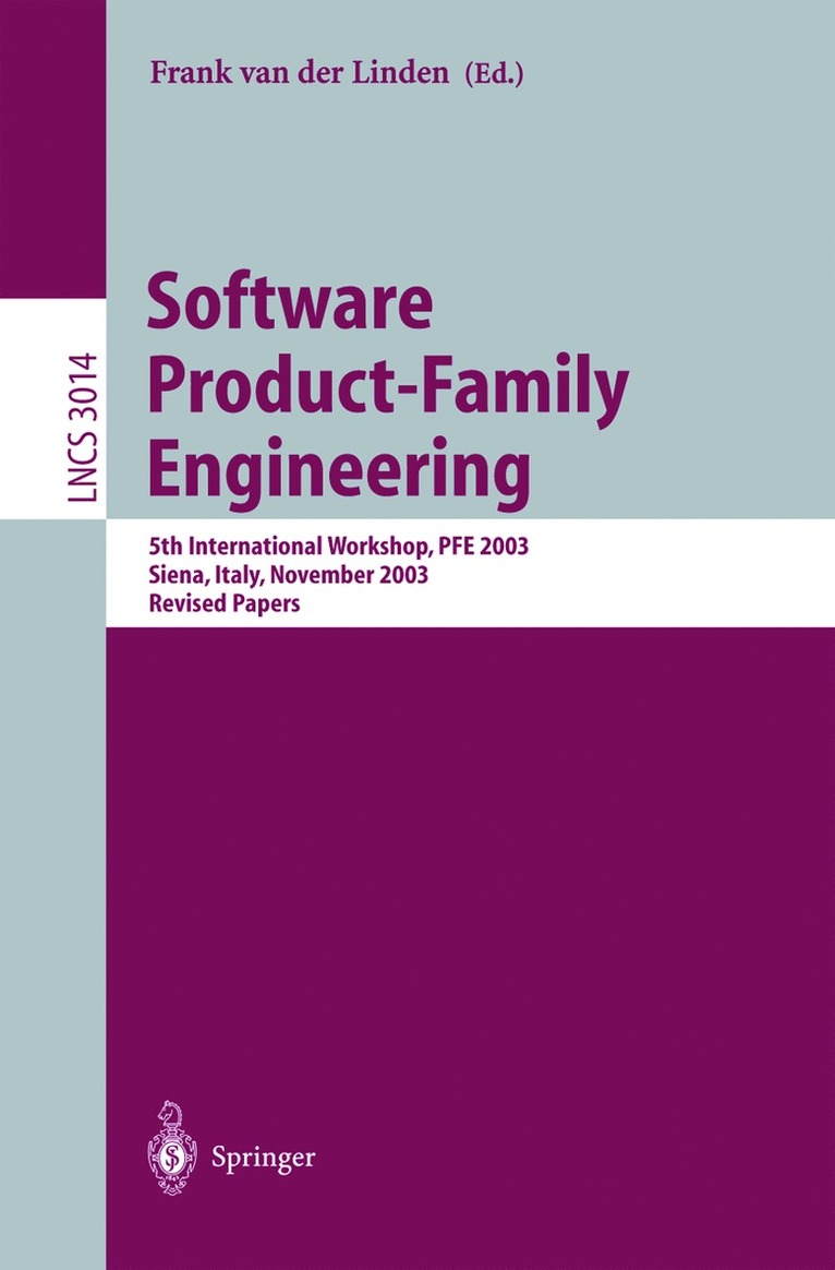 Frank van der Linden, Frank Van Der Linden - Software Product-Family Engineering, Häftad