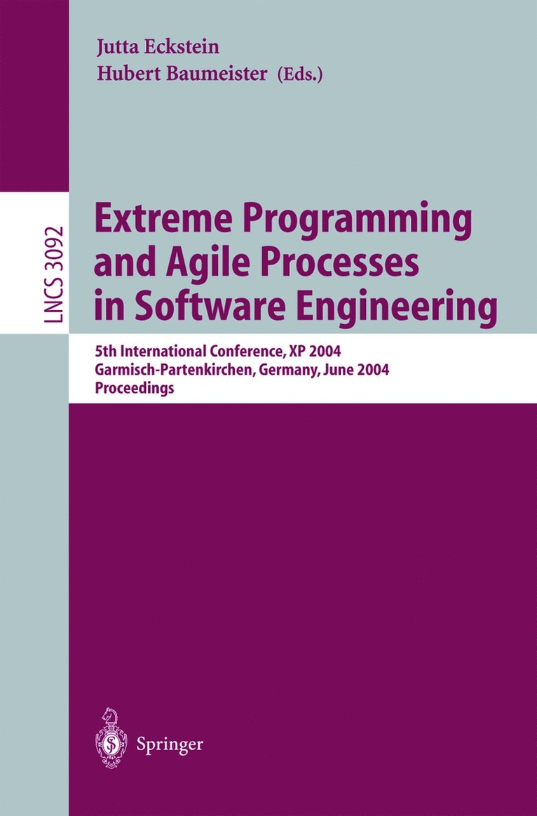 Jutta Eckstein, Hubert Baumeister - Extreme Programming and Agile Processes in Software Engineering, Häftad