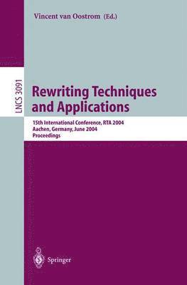 bokomslag Rewriting Techniques and Applications