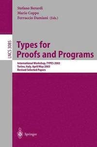 bokomslag Types for Proofs and Programs