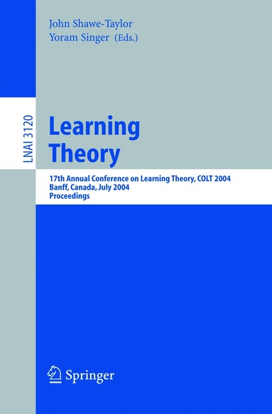 John Shawe-Taylor, Yoram Singer - Learning Theory, Häftad