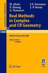 bokomslag Real Methods in Complex and CR Geometry