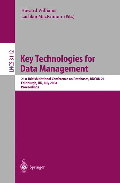 Howard Williams, Lachlan MacKinnon - Key Technologies for Data Management, Häftad