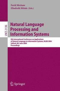 bokomslag Natural Language Processing and Information Systems