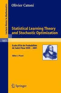 bokomslag Statistical Learning Theory and Stochastic Optimization
