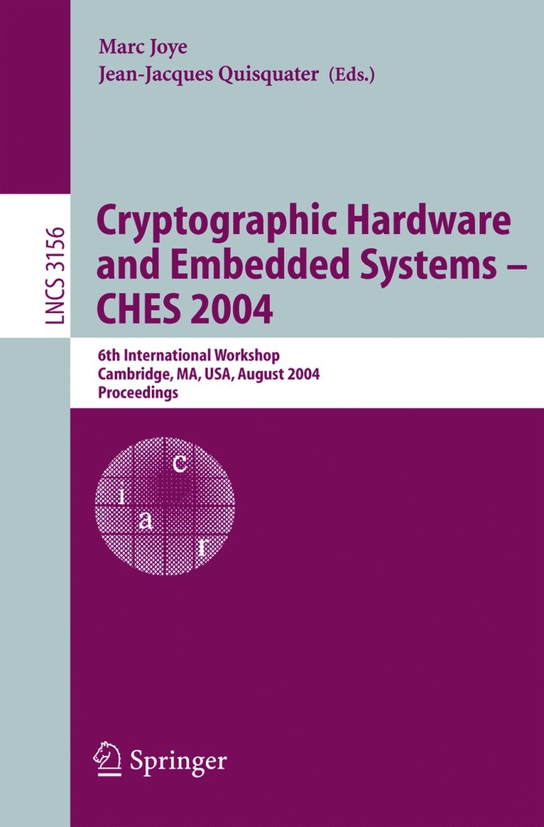 Marc Joye, Jean-Jaques Quisquater, Marc Joye - Cryptographic Hardware and Embedded Systems - CHES 2004, Häftad
