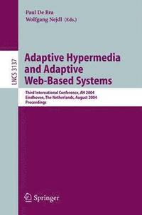 bokomslag Adaptive Hypermedia and Adaptive Web-Based Systems