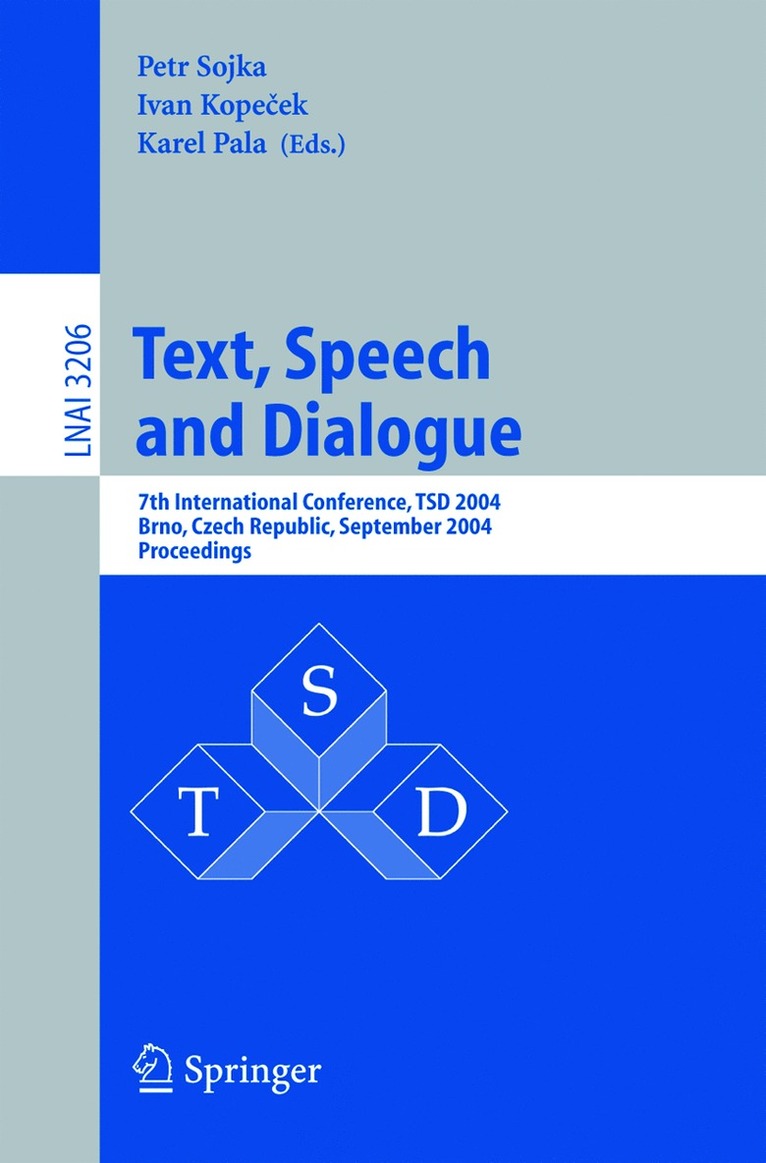 Petr Sojka, Ivan Kopecek, Karel Pala - Text, Speech and Dialogue, Häftad