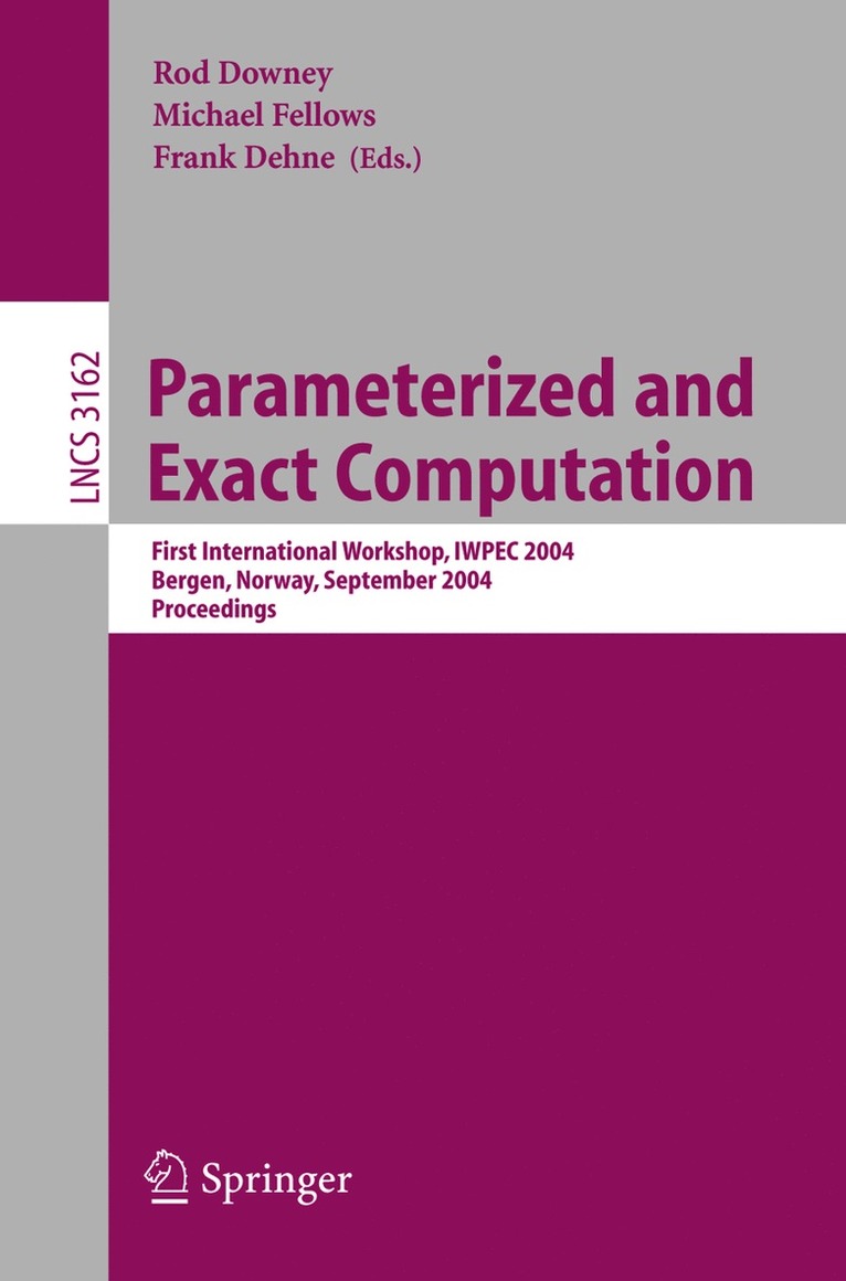 Parameterized and Exact Computation 1