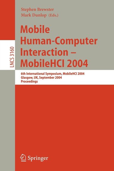 bokomslag Mobile Human-Computer Interaction - Mobile HCI 2004