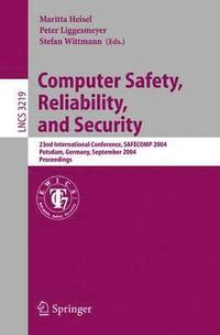 bokomslag Computer Safety, Reliability, and Security