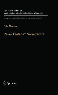 bokomslag Paria-Staaten im Vlkerrecht?