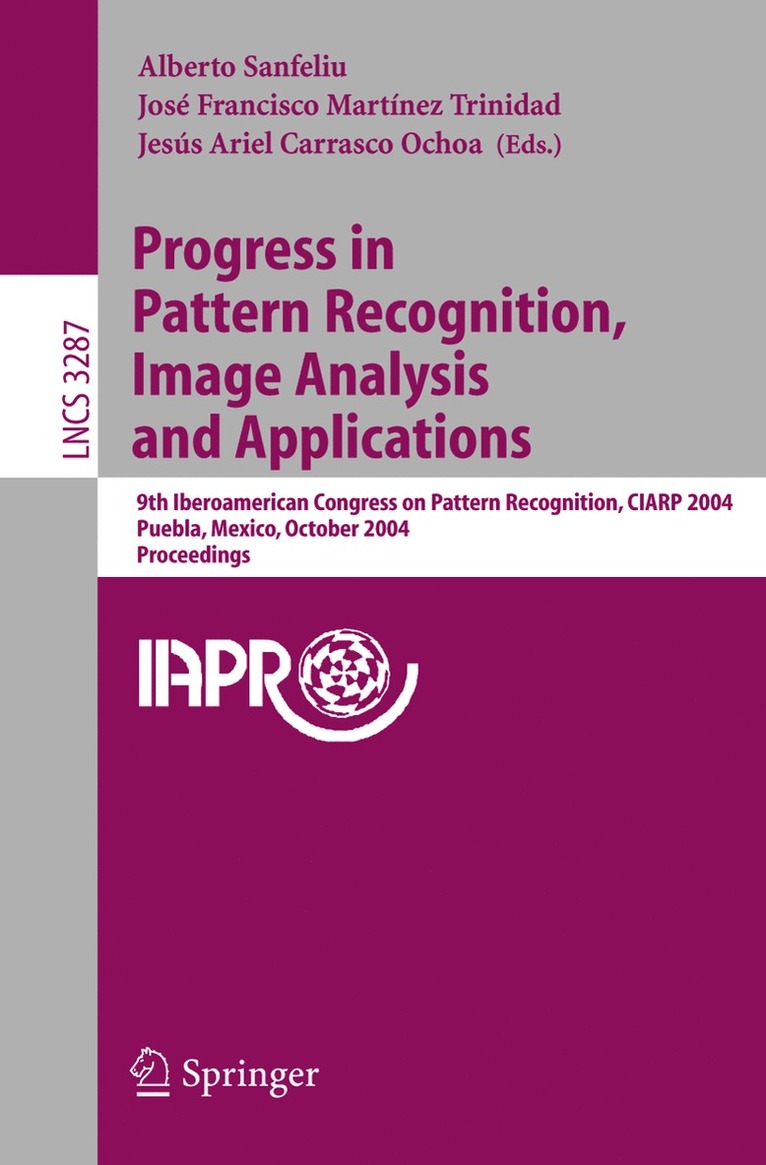 Progress in Pattern Recognition, Image Analysis and Applications 1