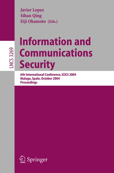 Javier López, Eiji Okamoto - Information and Communications Security, Häftad