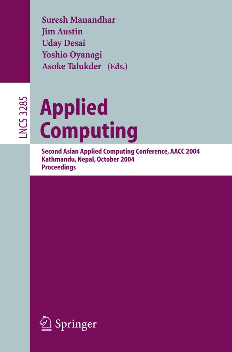 Suresh Manandhar, Jim Austin, Uday Desai, Yoshio Oyanagi, Asoke Talukder - Applied Computing, Häftad