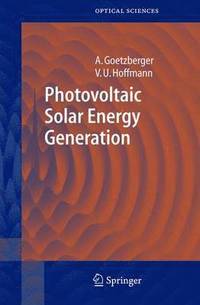 bokomslag Photovoltaic Solar Energy Generation
