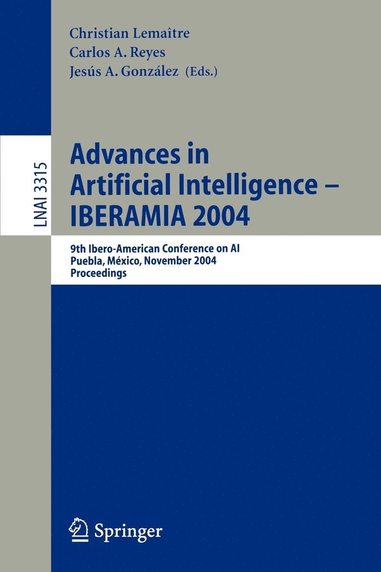 Advances in Artificial Intelligence -- IBERAMIA 2004 1