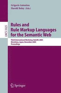 bokomslag Rules and Rule Markup Languages for the Semantic Web
