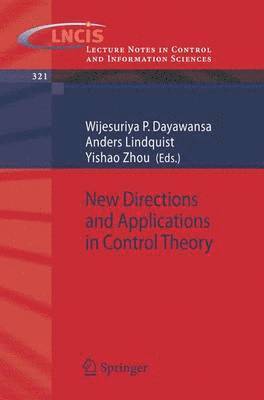 bokomslag New Directions and Applications in Control Theory