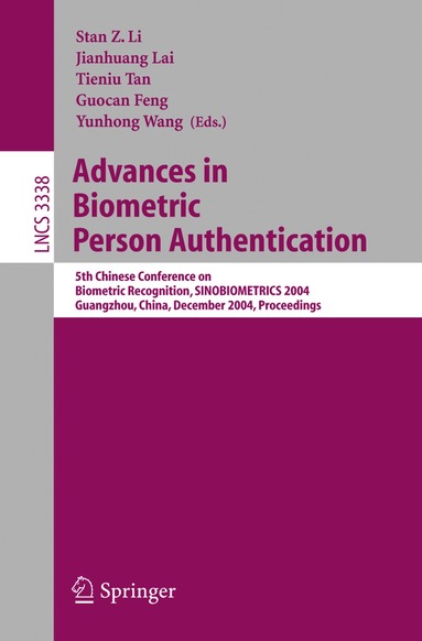 Stan Z. Li, Jianhuang Lai, Tieniu Tan, Guocan Feng, Yunhong Wang - Advances in Biometric Person Authentication, Häftad