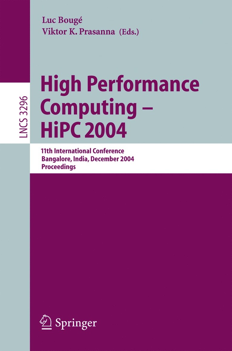 Luc Bougé, Viktor K. Prasanna - High Performance Computing - HiPC 2004, Häftad