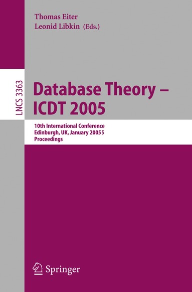 Thomas Eiter, Leonid Libkin - Database Theory - ICDT 2005, Häftad