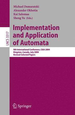 bokomslag Implementation and Application of Automata