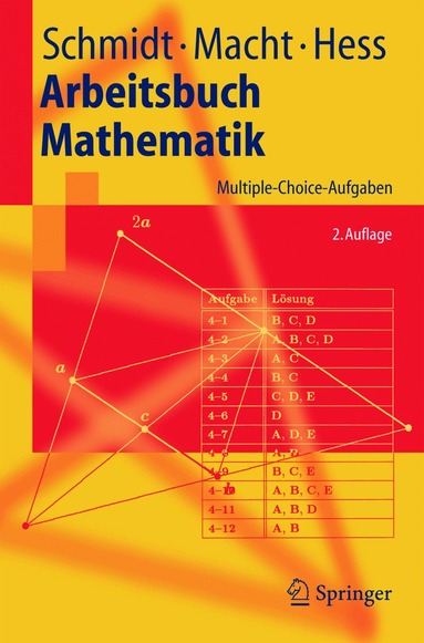 Klaus D. Schmidt, Wolfgang Macht, Klaus Th. Hess - Arbeitsbuch Mathematik, Häftad