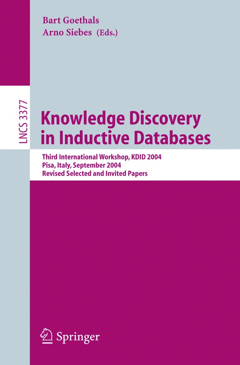 Arno Siebes - Knowledge Discovery in Inductive Databases, Häftad