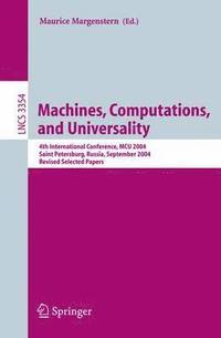 bokomslag Machines, Computations, and Universality